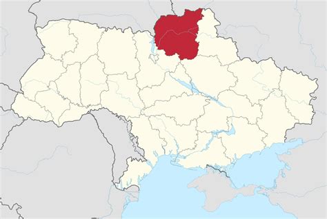 черниговская область на карте украины